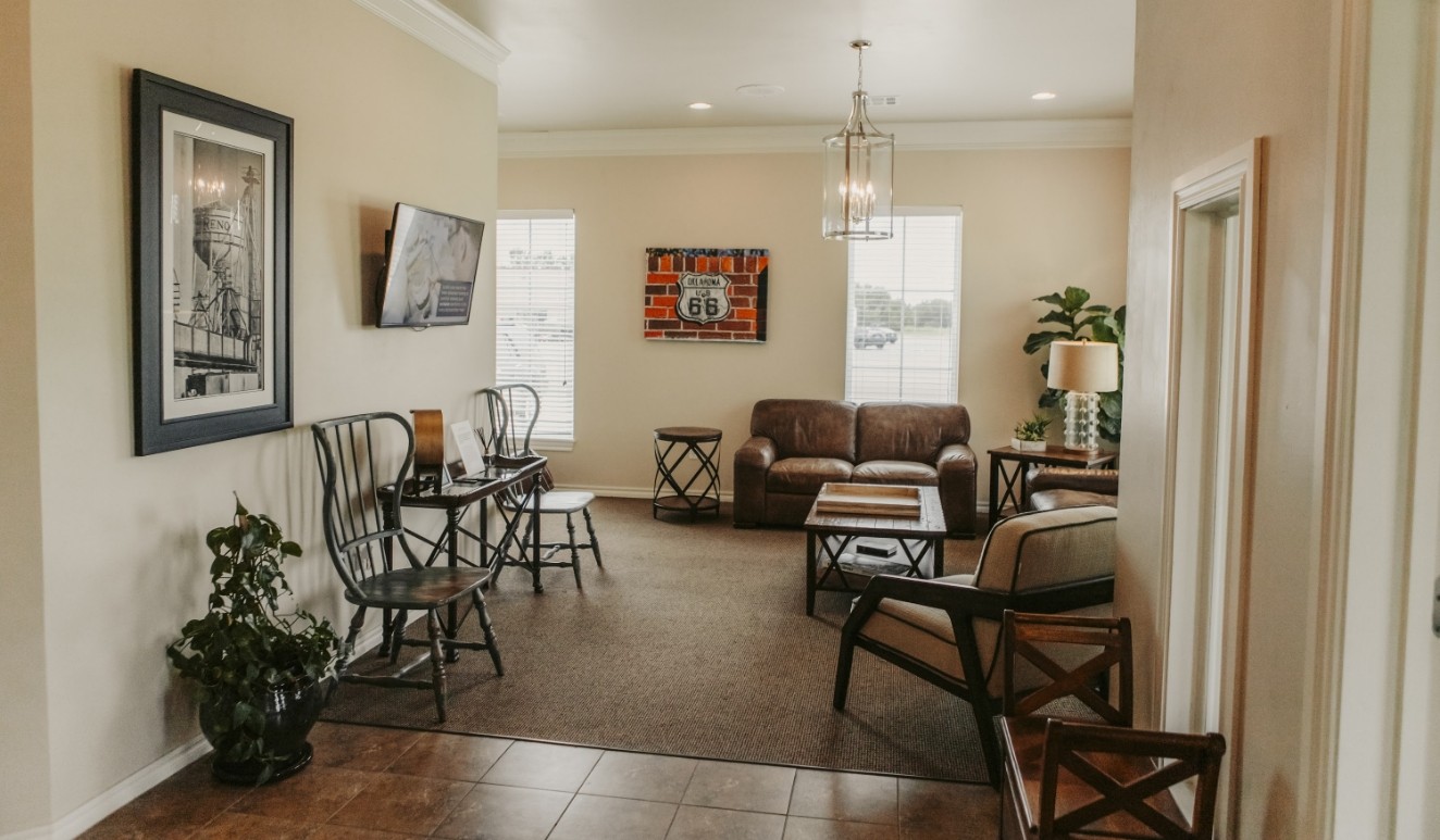 Shot of multiple chairs and a couch